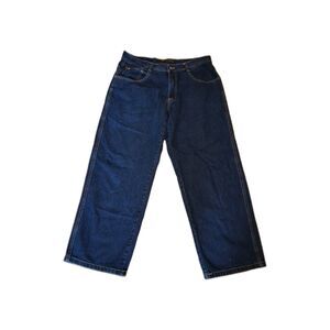 Southpole 4180 Jeans Mens 38 32 Dark Blue Denim Baggy Wide Leg Y2K Grunge Skater